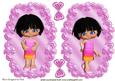 Cute Little Gummy Girl Toppers with Bows