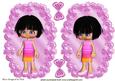 Cute Little Gummy Girl Toppers with Bows