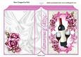 Anniversary with Wine and Roses Folded Book