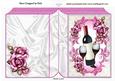 Red Wine and Roses Folded Book