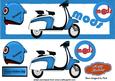 The Mods Turq Scooter with Helmet Dl