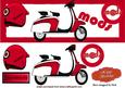 The Mods Red Scooter with Helmet Dl