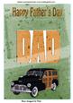 1948 Vintage Woody Car Fathers Day Pop Up Card