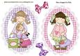 Cute Little Girl Toppers Love to Shop with Bows