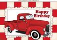 Red Vintage Truck A4