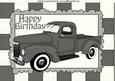 Vintage Silver Truck A4