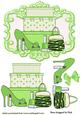 Ladies Accessories Shoes and Makeup Green