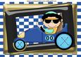 Cool Dude Racing Car Driver A4