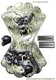 Black Motorcycle with Helmet on Silver Mettalic Rocker Card