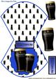 Pints of Guinness on Rocker Card for Fathers Day