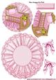 Baby Girls Pink Rocker Crib, on Lace Rocker Card