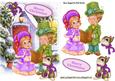 Carol Singers with Little Rabbit and Cottage