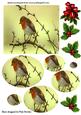 Little Robin Redbreast on a Branch Oval Pyramids