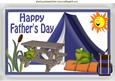 Fathers Day Camping with Cheeky Frogs A4