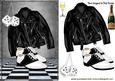 50's Black/white Saddle Shoes and Leather Jacket