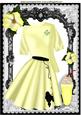 Lemon Poodle Skirt with Jumper and Milkshake A4