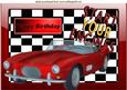Start Your Engine! Red Sports Car A4