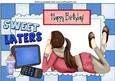 Birthday Girl with Tablet and Controls A4