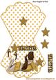 Whatever! Girl in Gold on Rocker Card