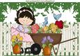I Love Gardening with Pretty Flowers A4