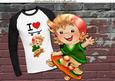 Just Like to Chill Out with My Skate Board in Red/green A4
