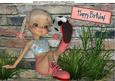 Girl Playing Footie A4