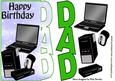 Green Word Dad , with Laptop and Access
