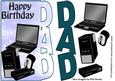 Jade Word Dad, with Laptop and Access