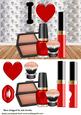 Red Nail Varnish! I Love with Big Red Heart
