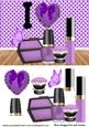 I Love Purple Makeup, with Lace Heart and Butterfly