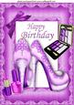 Pretty Ladies Pink Shoes with Makeup A4