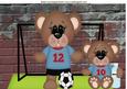 It's a Goal! with Teddies Playing Football A4