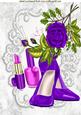 Pretty Purple Shoes and Makeup with Purple Shoes A4