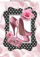 Pretty Pink Shoes with Pink Rose A4