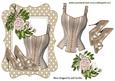 Beige Basque with Sparkle Shoes and Roses