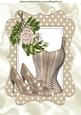 Beige Basque with Sparkle Shoes and Roses A4
