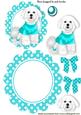 Little White Westie in Turq Jumper Rocker Card