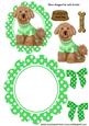Little Westie in Green Jumper Rocker Card