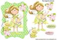 Little Petal Pixie with Bumble Bee and Flowers