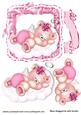Sleepy Pink Angel Teddy in Ruffle Satin Frame