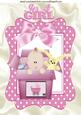 Baby Girl in Toy Box with Big Bow A4