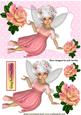 Candy Floss Pink Faerie with Rainbow Roses