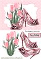 Pink Tulips with Pink Sparkle Shoes