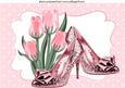 Pink Tulips with Pink Sparkle Shoes A4