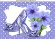 Lilac Flowers with Lilac Sparkle Shoes A4