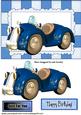 Driving in My Blue Toon Car