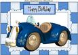Driving in My Blue Toon Car A4