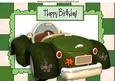 Driving in My Green Toon Car A4