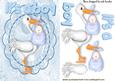 It's a Boy! with Stork on Lace Frame