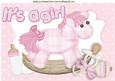 Pink Rocking Horse with Baby Pacifier A4